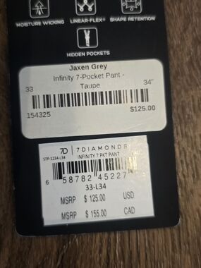 Seven7 Taupe Infinity 7-Pocket Trousers